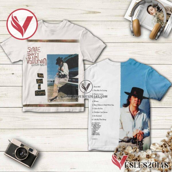 Stevie Ray Vaughan And Double Trouble The Sky Is Crying Album Cover Shirt, Unique Gifts For Music Lovers - Vesles2014S