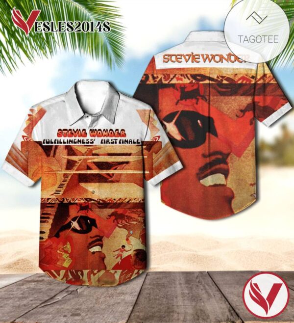 Stevie Wonder Fulfillingness' First Finale Album Cover Hawaiian Shirt, Best Gift For Music Lovers Vesles2014S