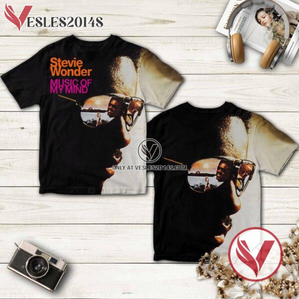 Stevie Wonder Music Of My Mind Album Cover Shirt, Unique Gifts For Music Lovers - Vesles2014S
