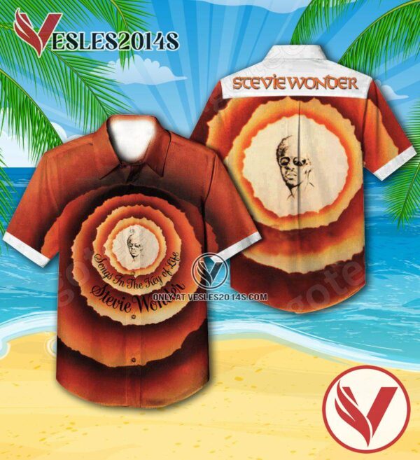 Stevie Wonder Songs In The Key Of Life Album Cover Hawaiian Shirt, Unique Gifts For Music Lovers - Vesles2014S