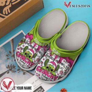 Stich Grinchy Christmas Movie Crocs Crocband Clogs Shoes Comfortable For Men Women and Kids - Vesles2014S 3