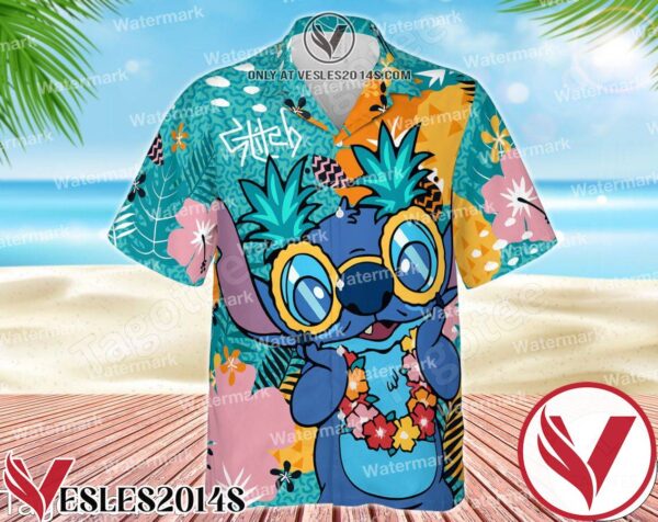 Stitch Aloha Outfit, Mickey Mouse Hawaiian Shirt, Unique Gifts For Friends - Vesles2014S 1
