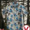 Stitch And Yoda Reading Book Palm Leaf Print Hawaiian Shirt, Unique Gifts For Friends - Vesles2014S 1