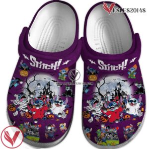 Stitch Cartoon Crocs Crocband Clogs Shoes Comfortable For Men Women and Kids Style 9, Unique Gift From  Vesles2014S 2