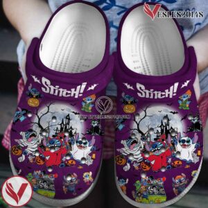 Stitch Cartoon Crocs Crocband Clogs Shoes Comfortable For Men Women and Kids Style 9, Unique Gift From  Vesles2014S