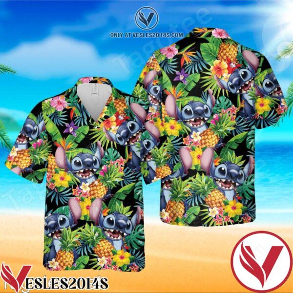 Stitch Disney Hawaiian Shirt, Unique Gifts For Friends - Vesles2014S 1