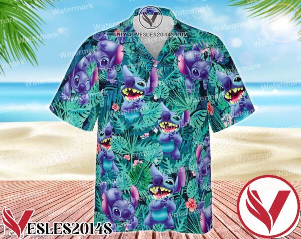 Stitch Donald Duck Hawaiian Shirt, Unique Gifts For Friends - Vesles2014S 1