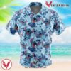 Stitch Pattern Lilo & Stitch Hawaiian Button Up Shirt, Perfect Gifts For Anime Lovers - Vesles2014S