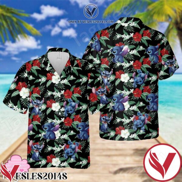 Stitch Vintage Hawaiian Shirt, Unique Gifts For Friends - Vesles2014S 1