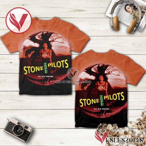 Stone Temple Pilots Core Album Cover Shirt Style 2, Unique Gifts For Music Lovers - Vesles2014S