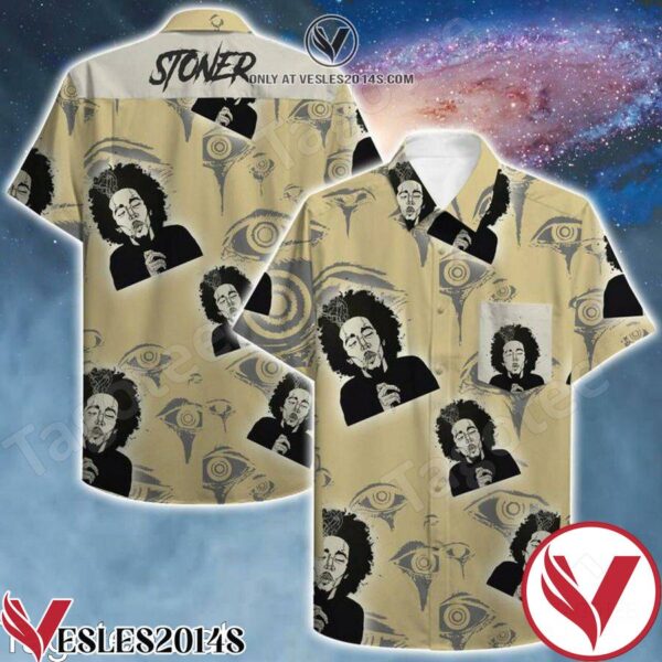 Stoner Bob Marley Hawaiian Shirt, Unique Gifts For Friends - Vesles2014S 1