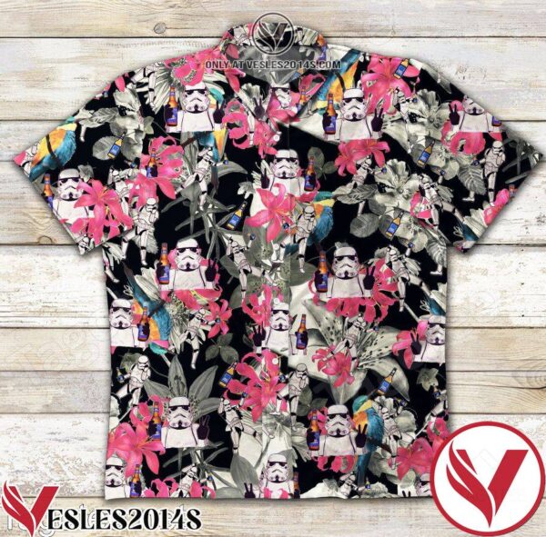 Stormtroopers Star Wars With Bud Light And Lily Flower Hawaiian Shirt, Unique Gifts For Friends - Vesles2014S 1