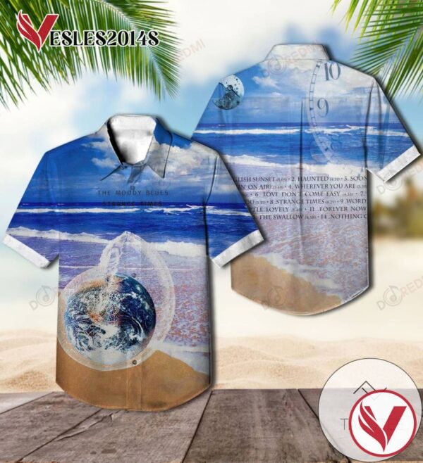 Strange Times Album By The Moody Blues Hawaiian Shirt, Best Gift For Music Lovers Vesles2014S