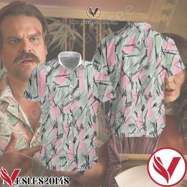 Stranger Things Jim Hopper David Harbour Summer Hawaiian Shirt And Short, Unique Gifts For Friends - Vesles2014S 1
