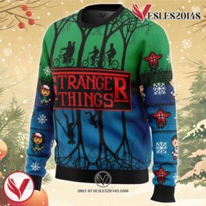 Stranger Things Ugly Christmas Sweater, Unique Christmas Gift For Fans - Vesles2014S 1
