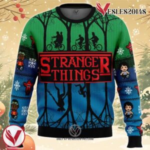 Stranger Things Ugly Christmas Sweater, Unique Christmas Gift For Fans - Vesles2014S