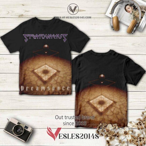 Stratovarius Band Dream Space Album 3D T-Shirt, Perfect Gifts For Music Lovers - Vesles2014S