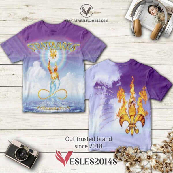 Stratovarius Band Elements Pt 1 Album 3D T-Shirt, Perfect Gifts For Music Lovers - Vesles2014S
