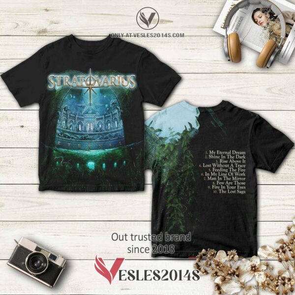 Stratovarius Band Eternal Album 3D T-Shirt, Perfect Gifts For Music Lovers - Vesles2014S