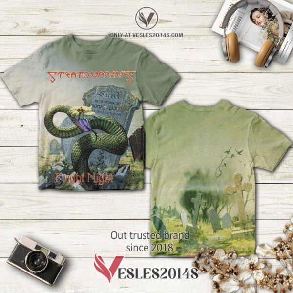 Stratovarius-Fright Night Album 3D Shirt, Perfect Gifts For Music Lovers - Vesles2014S