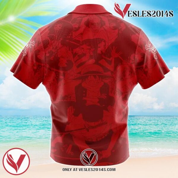 Straw Hat Pirates OP Hawaiian Button Up Shirt, Perfect Gifts For Anime Lovers - Vesles2014S 1
