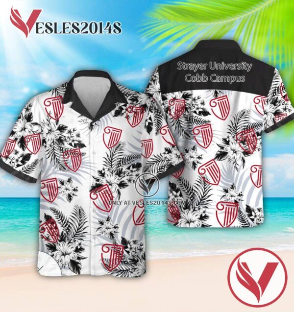 Strayer University-Cobb Campus Logo Aloha Summer Shirt, Perfect Gifts Idea In Holiday - Vesles2014S