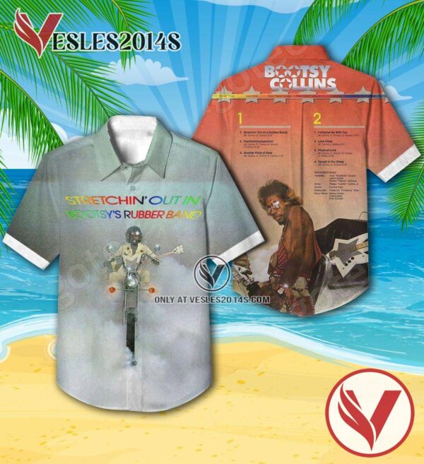 Stretchin’ Out In Bootsy’s Rubber Band Album Cover Hawaiian Shirt, Unique Gifts For Music Lovers - Vesles2014S