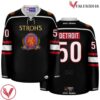 Stroh's Throwback Black Hockey Jersey - Vesles2014S