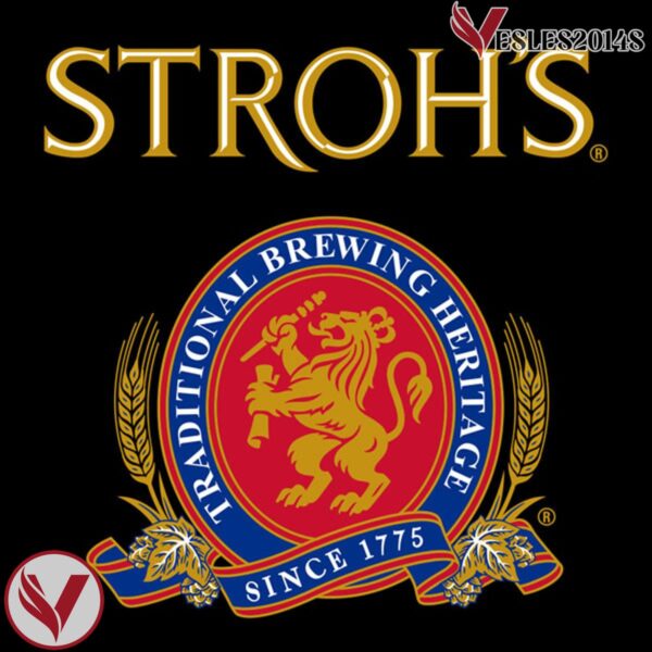 Stroh's Throwback Black Hockey Jersey - Vesles2014S 4