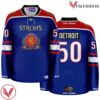 Stroh's Throwback Blue Hockey Jersey - Vesles2014S