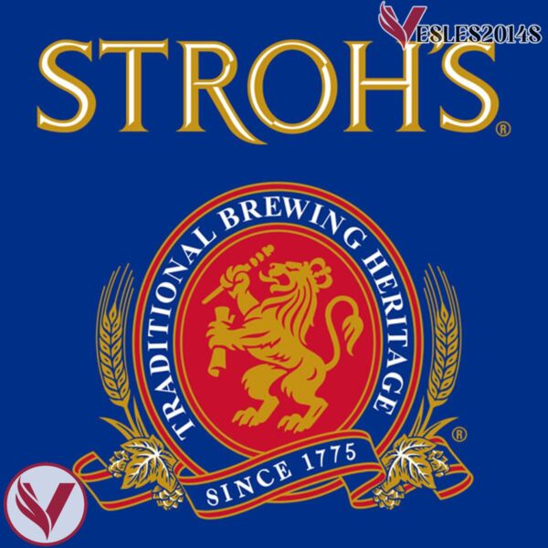 Stroh's Throwback Blue Hockey Jersey - Vesles2014S 4