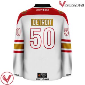 Stroh's Throwback White Hockey Jersey - Vesles2014S 3