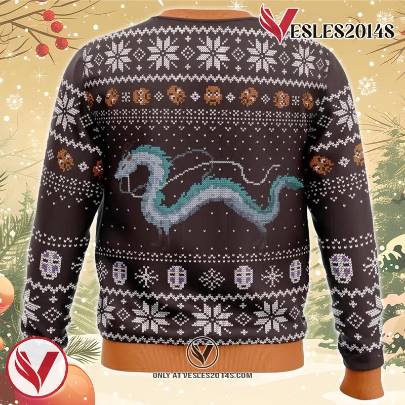 Studio Ghibli Spirits Ugly Christmas Sweater, Unique Christmas Gift For Fans - Vesles2014S 1