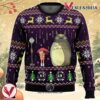 Studio Ghibli Totoro Rain Miyazaki Ugly Christmas Sweater, Unique Christmas Gift For Fans - Vesles2014S