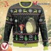 Studio Ghibli Totoro Rain Ugly Christmas Sweater, Unique Christmas Gift For Fans - Vesles2014S