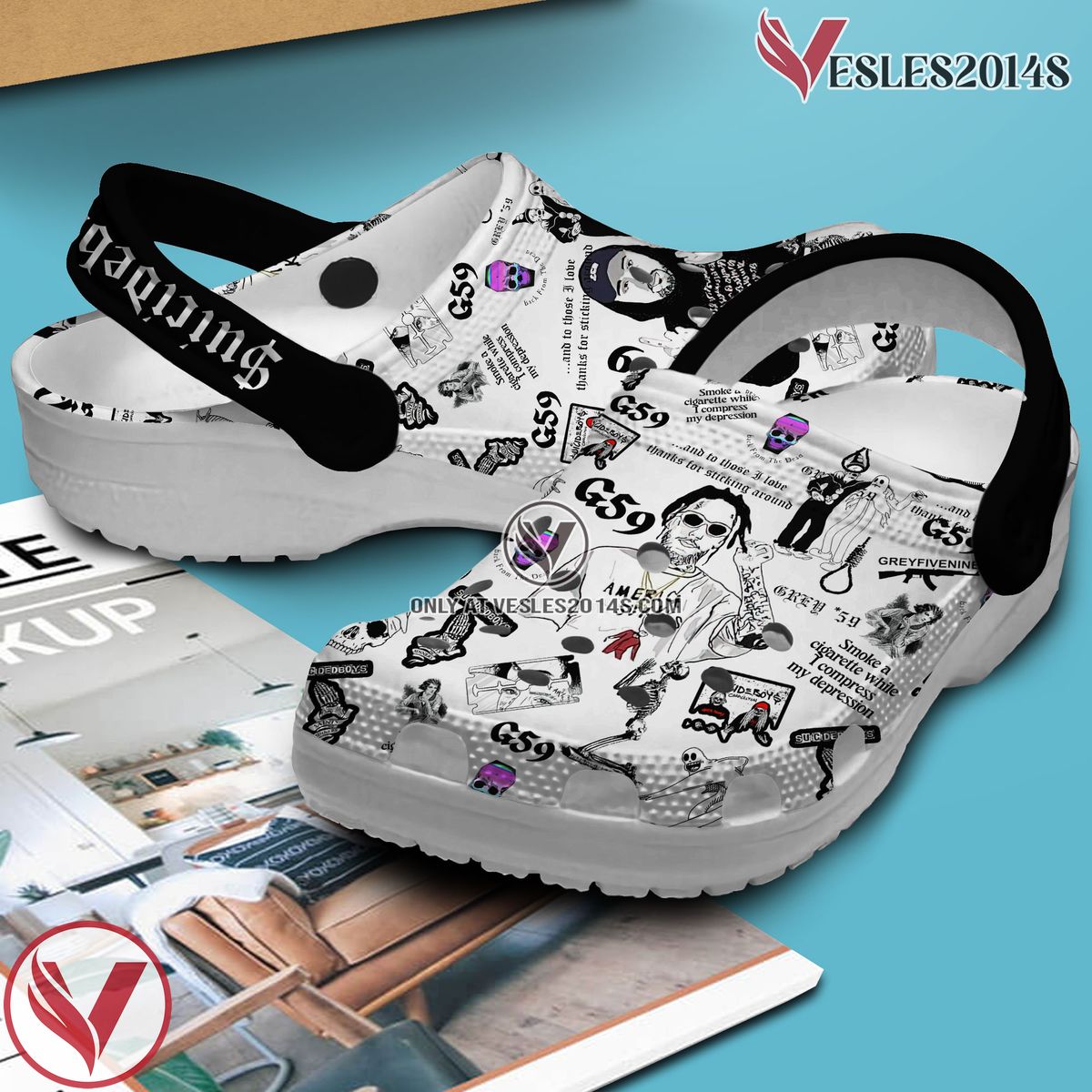 Suicideboys Music Crocs Crocband Clogs Shoes, Unique Gifts For Fans Style 1 - Vesles2014S 2