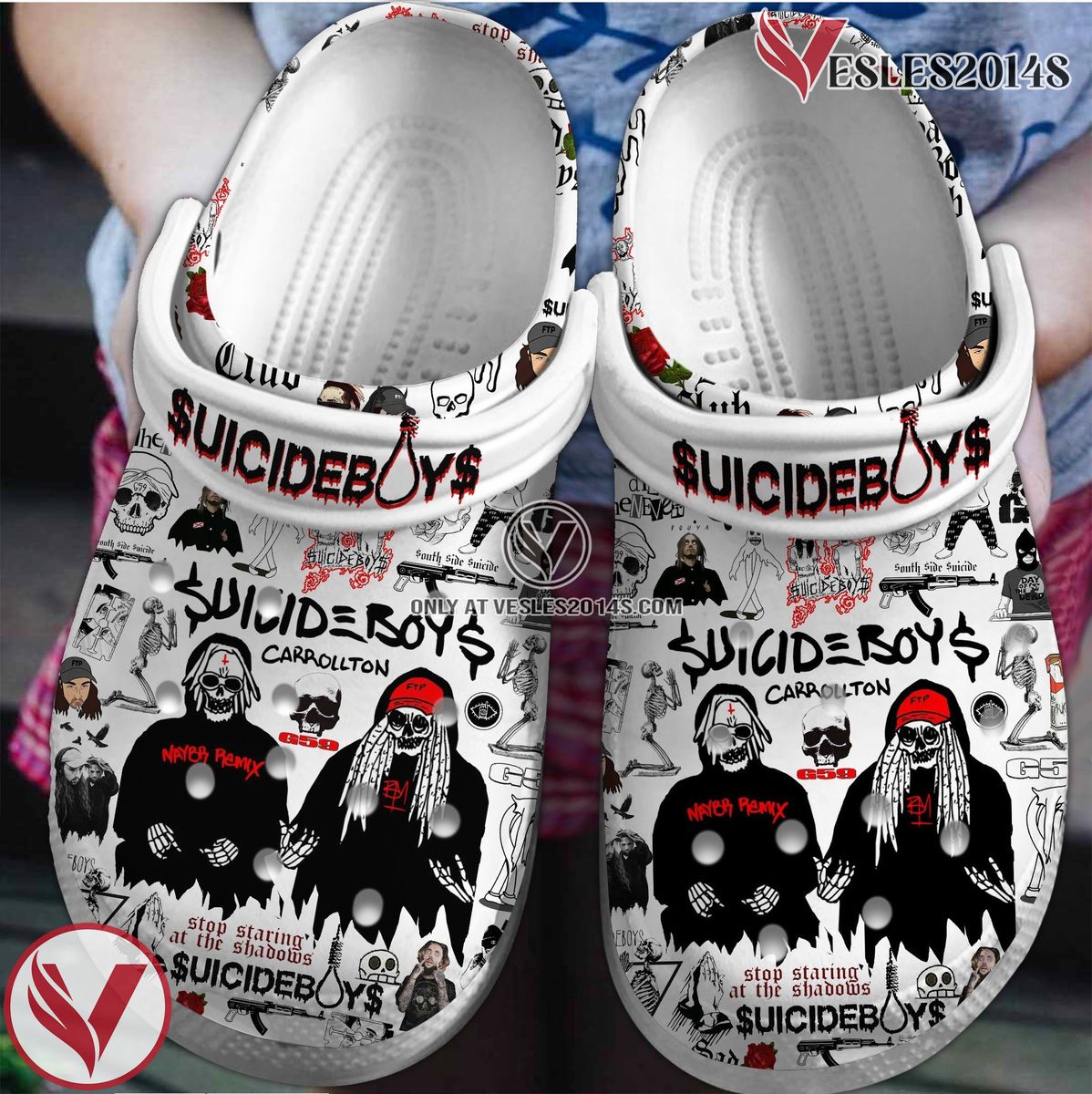 Suicideboys Music Crocs Crocband Clogs Shoes, Unique Gifts For Fans Style 2 - Vesles2014S