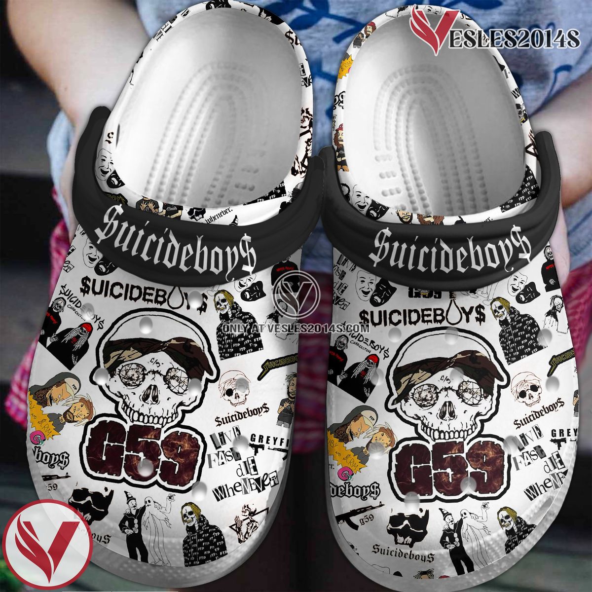 Suicideboys Music Crocs Crocband Clogs Shoes, Unique Gifts For Fans Style 3 - Vesles2014S