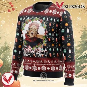 Sukuna Christmas Jujutsu Kaisen Ugly Christmas Sweater, Unique Christmas Gift For Fans - Vesles2014S 1