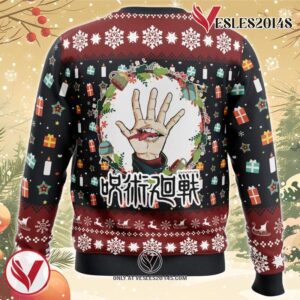 Sukuna Christmas Jujutsu Kaisen Ugly Christmas Sweater, Unique Christmas Gift For Fans - Vesles2014S 3