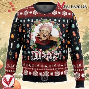 Sukuna Christmas Jujutsu Kaisen Ugly Christmas Sweater, Unique Christmas Gift For Fans - Vesles2014S