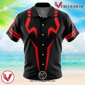 Sukuna Jujutsu Kaisen Hawaiian Button Up Shirt, Perfect Gifts For Anime Lovers - Vesles2014S