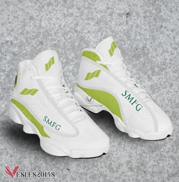 Sumitomo Mitsui Financial Group Logo Air Jordan 13 Shoes, Best Sneaker Gifts For Fans - Vesles2014s