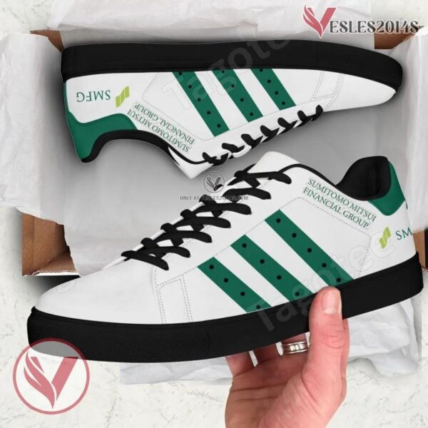 Sumitomo Mitsui Financial Group Logo Print Stan Smith Shoes For Men And Womens - Vesles2014s 1