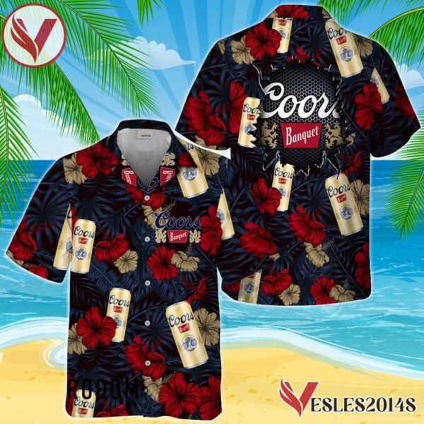 Summer Aloha Floral Coors Banquet Hawaiian Shirt, Best Summer Gifts For Fans - Vesles2014S