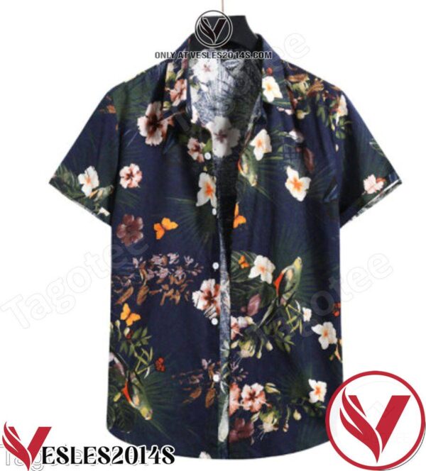 Summer Floral Print Beach Shirts Hawaiian Shirt, Unique Gifts For Friends - Vesles2014S 1