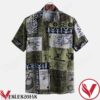 Summer Holiday Graffiti Ethnic Style Funny Green Hawaiian Shirt, Unique Gifts For Friends - Vesles2014S 1