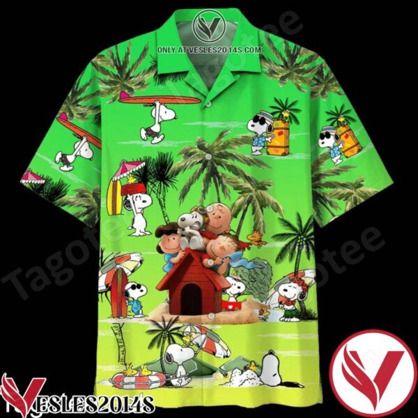 Summer Snoopy Characters Hawaiian Shirt And Short, Unique Gifts For Friends - Vesles2014S 1