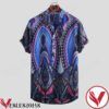 Summer Stand Collar Ethnic Printed Holiday Hawaiian Shirt, Unique Gifts For Friends - Vesles2014S 1