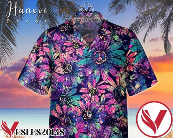 Sunflower Hippie Hawaiian Shirt, Unique Gifts For Friends - Vesles2014S 1